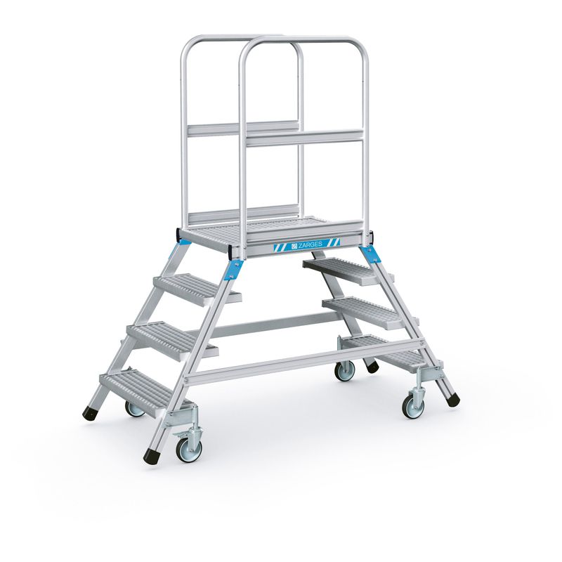 ZARGES Podesttreppe, beidseitig 4 Stufen 41962