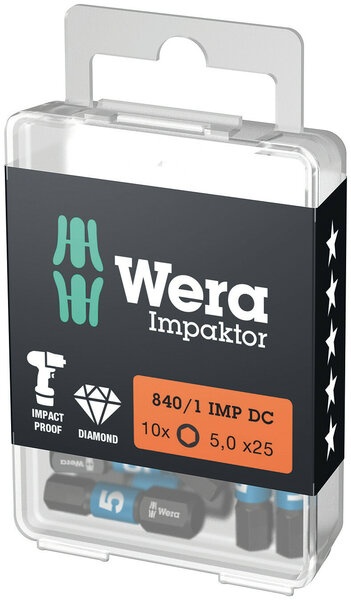 840/1 IMP DC Hex-Plus DIY Impaktor bits, 5 x 25 mm, 10 pieces, Postfach, Computerausrüstung, Elektronik, Hardware