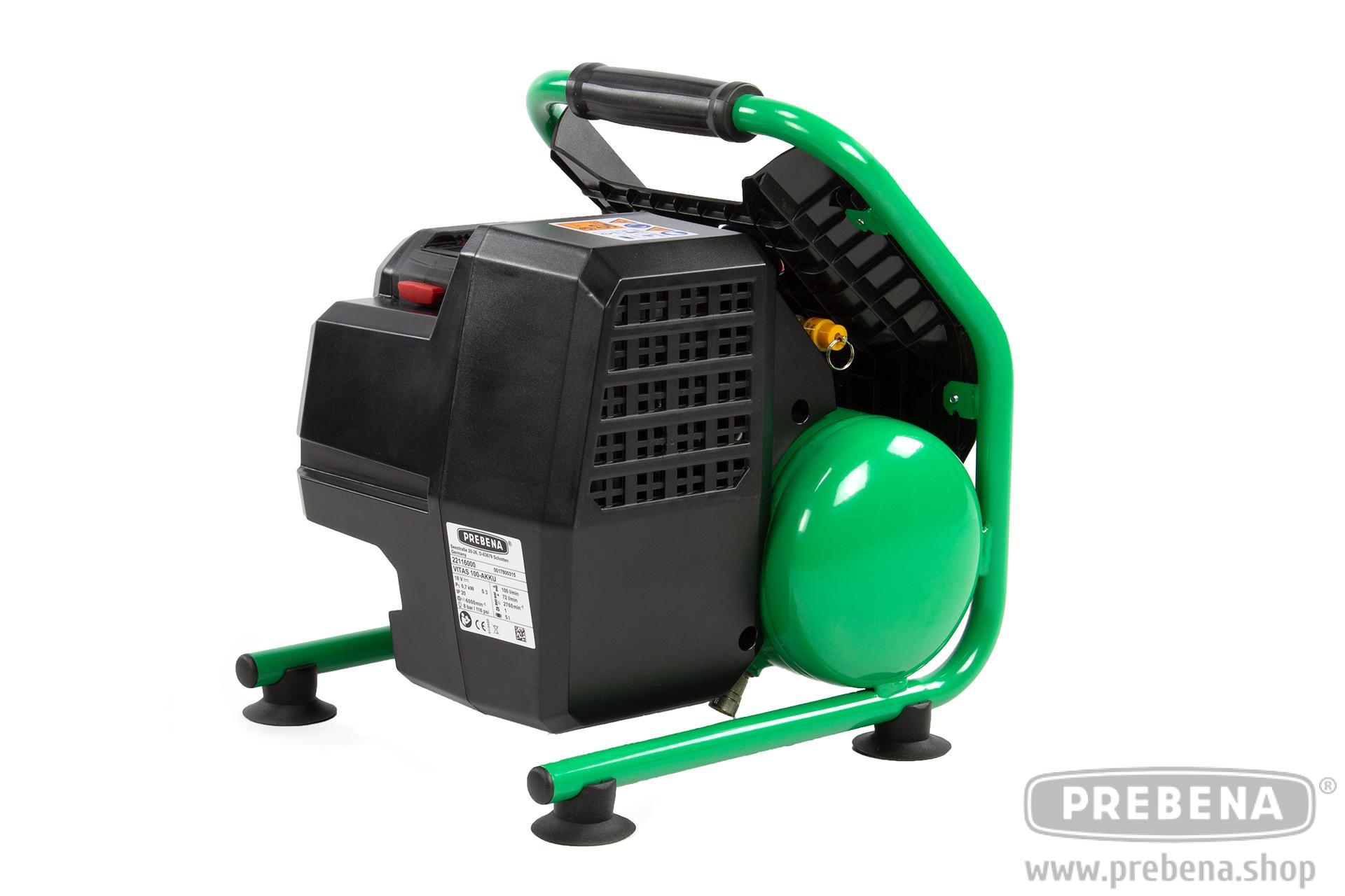 Prebena VITAS 100-AKKU Kompressor Set inkl. Akku18-5,5 LiHD und Akku-Station 12-36