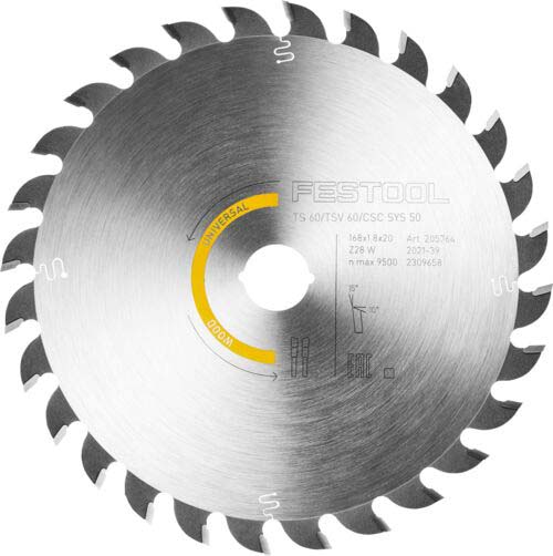 Kreissägeblatt HW 168x1,8x20 W28 WOOD UNIVERSAL