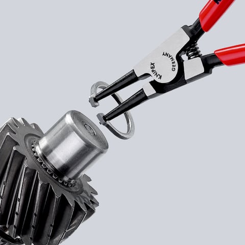 Knipex Sicherungsringzange 46 11 A1 für Außenringe auf Wellen 140mm Ø 10-25mm