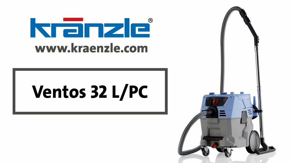 Kränzle Industriesauger Ventos 32 L/PC Nass- und Trockensauger 1200W 30L Behältervolumen Staubklasse L