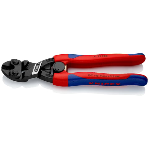 Knipex CoBolt® Kompakt-Bolzenschneider 71 22 200 20° gewinkelt mit Öffnungsfeder