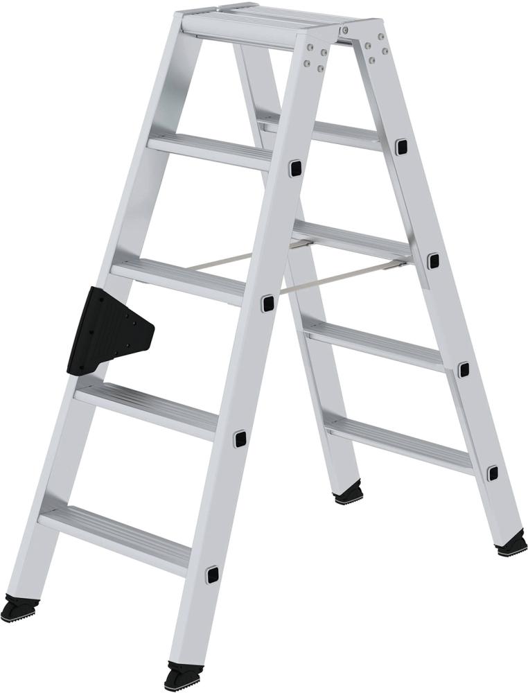 MUNK Alu-Stehleiter 2x5 Stufen Gesamthöhe 1,14 m Arbeitshöhe bis 2,65 m