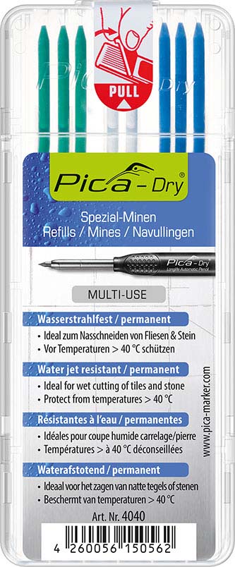 Pica Ersatzminenset wasserfest farblich sortiert
