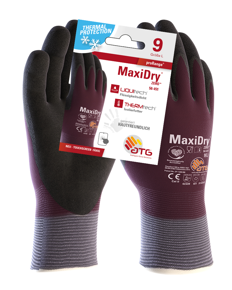 ATG® MaxiDry® Zero™ Nylon-Strickhandschuhe (56-451 HCT), SB-Verpackung