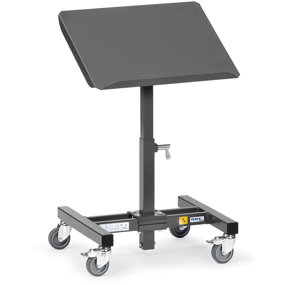 Fetra ESD-Materialständer 1892 höhenverstellbar neigbar 755-1105 mm TPE-ESD
