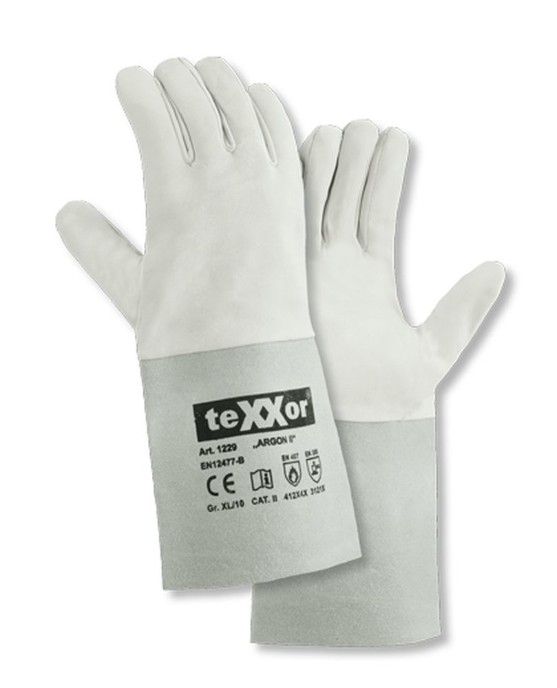 teXXor® Schweißerhandschuhe ARGON II 12, natur