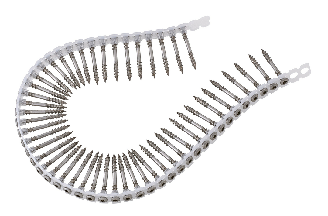 SPAX Fassadenschraube Linsensenkkopf T-Star Fixiergewinde A2 Magaziniert