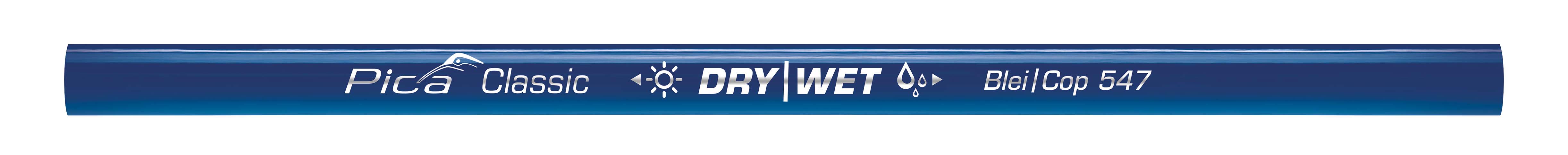 Pica Classic Blei- Kopierstift ovale Form, blau, 24 cm, ungespitzt Pica Classic Blei- Kopierstift ovale Form, blau, 24 cm, ungespitzt