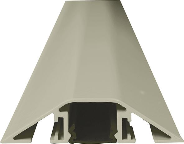 Kabelbrücke Aluminium 4 Stk. A.B400xT80xH20 mm 1 Kammer H16xB18 mm kieselgrau