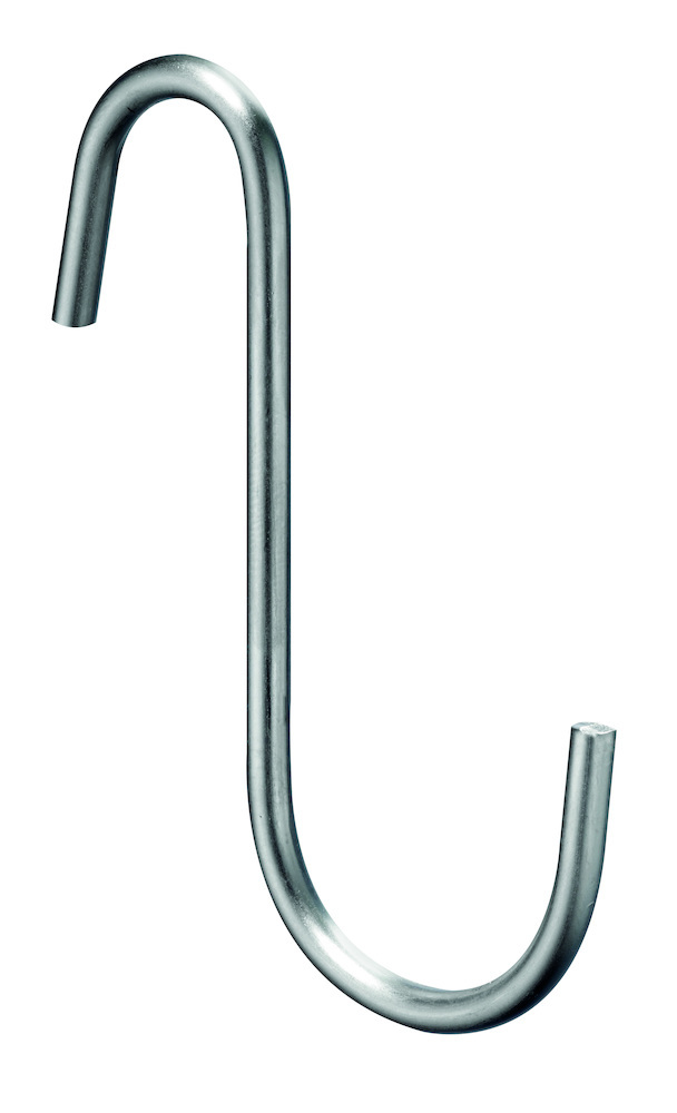 HSI S-Haken Eisen matt vernickelt