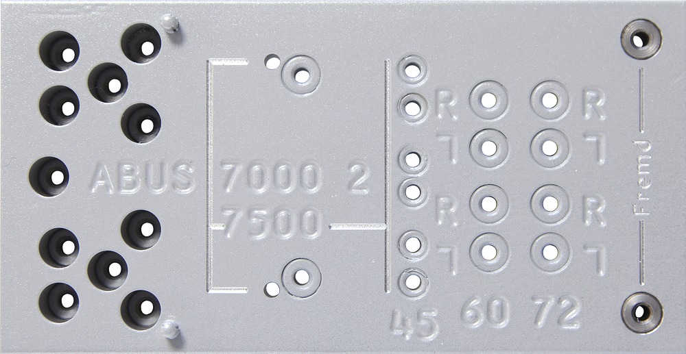Hauptansicht | Bohrschablone 7000/7500