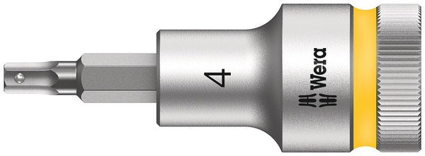 8740 C HF Zyklop bit socket with 1/2" drive with holding function, 4 x 60 m