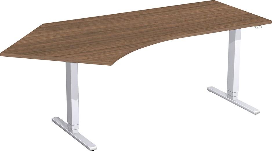Geramöbel Hubtisch 135G Flex Nußbau links 2166x800/1130, 650-1250