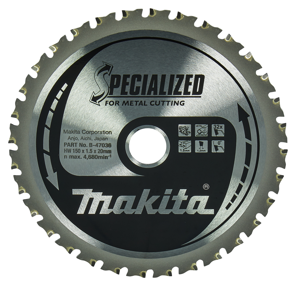 Makita Kreissägeblatt B-47036 Specialized Metal 150x20x32Z