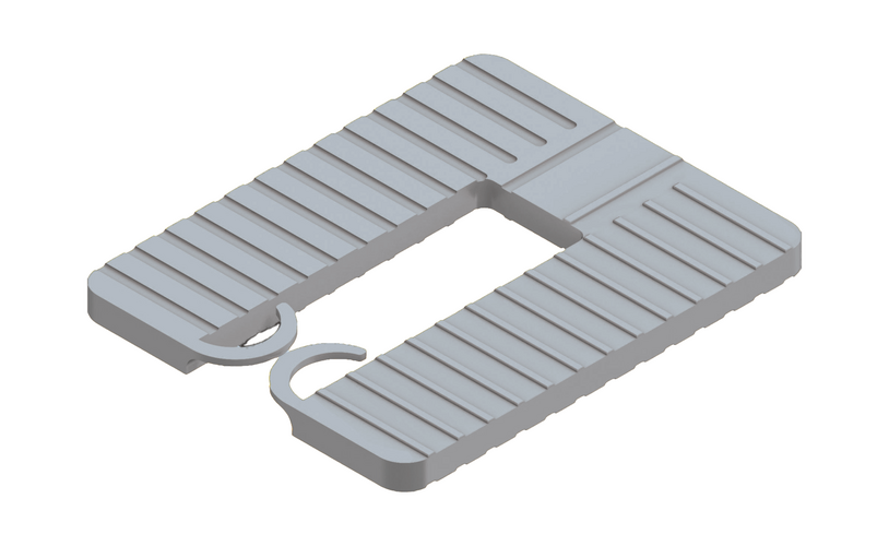 Roto Euroklick Distanzplatte Typ 2 65x52.5x8mm Kunststoff Grau
