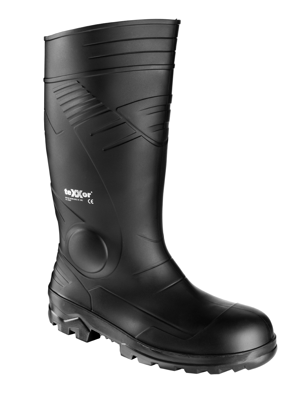 teXXor® S5-PVC-Sicherheitsstiefel 44, schwarz