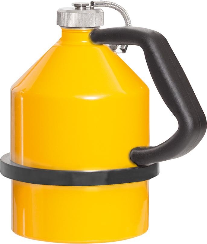 asecos Stahlkanne Schraubkappe 2 Liter gelb