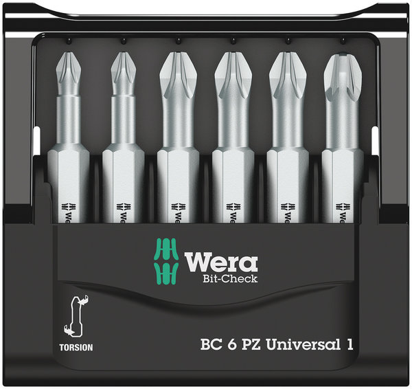 Bit-Check 6 PZ Universal 1, 6 pieces, Gerät
