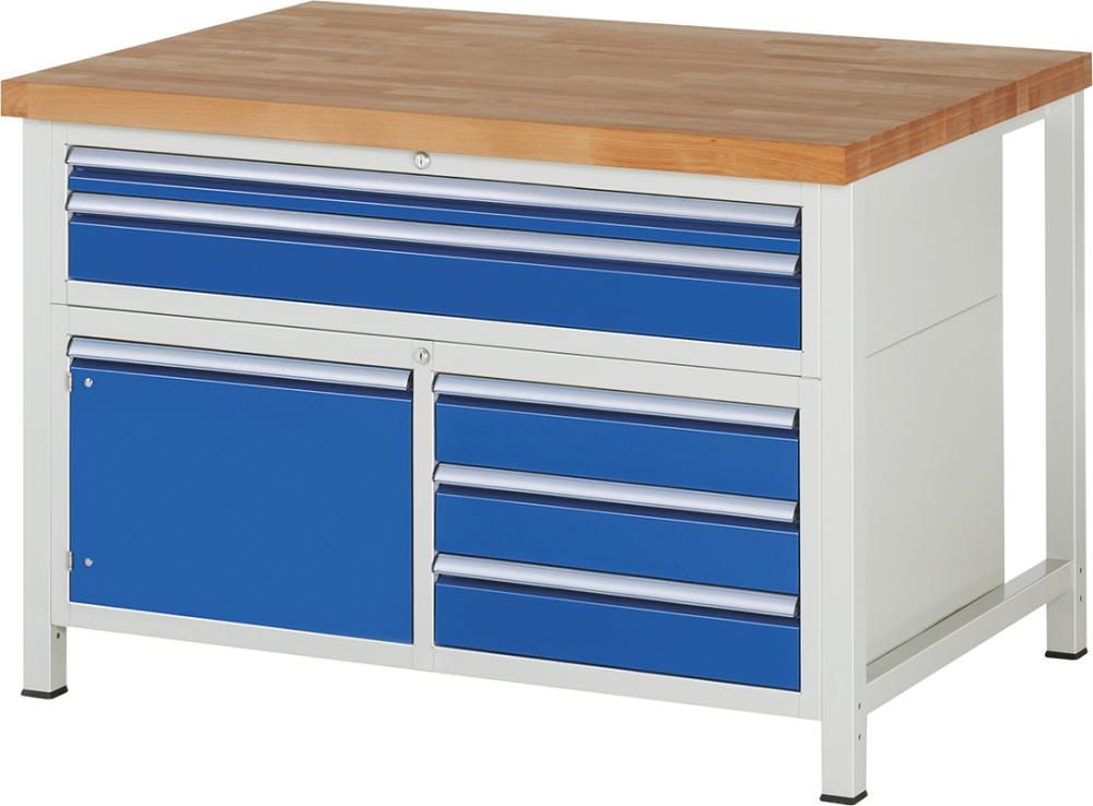 RAU Werkbank (mit 2 Schubladen XXL, 3 Schubladen, 1 Tür), Tiefe 900 mm