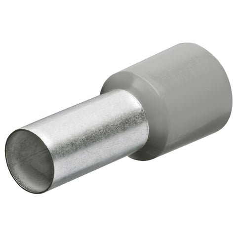 Knipex Aderendhülsen mit Kunststoffkragen 97 99 331 0,75 mm² grau 200 Stück