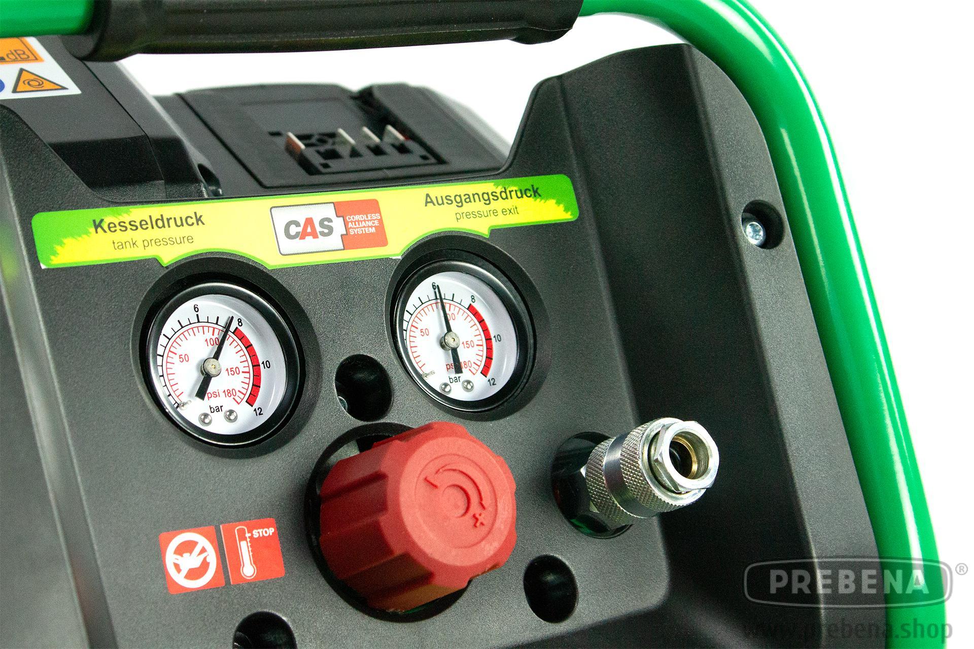 Prebena VITAS 100-AKKU Kompressor Set inkl. Akku18-5,5 LiHD und Akku-Station 12-36