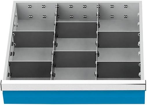 Bedrunka + Hirth Metalleinteilung FH 100 B530 x T500