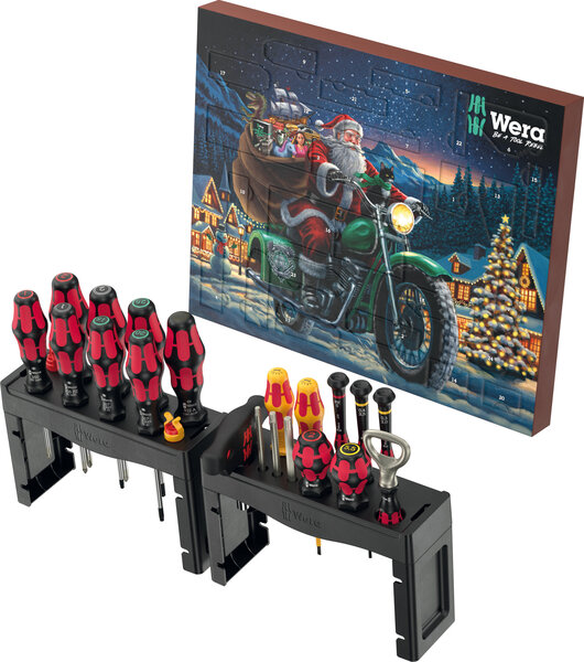 Advent calendar 2025, 28 pieces, Gerät, Schraubenzieher, Werkzeug
