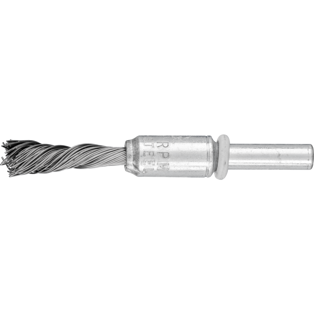 Pferd SINGLETWIST Pinselbürste gezopft PBGS Ø 10mm Schaft-Ø 6 mm Stahl-Draht-Ø