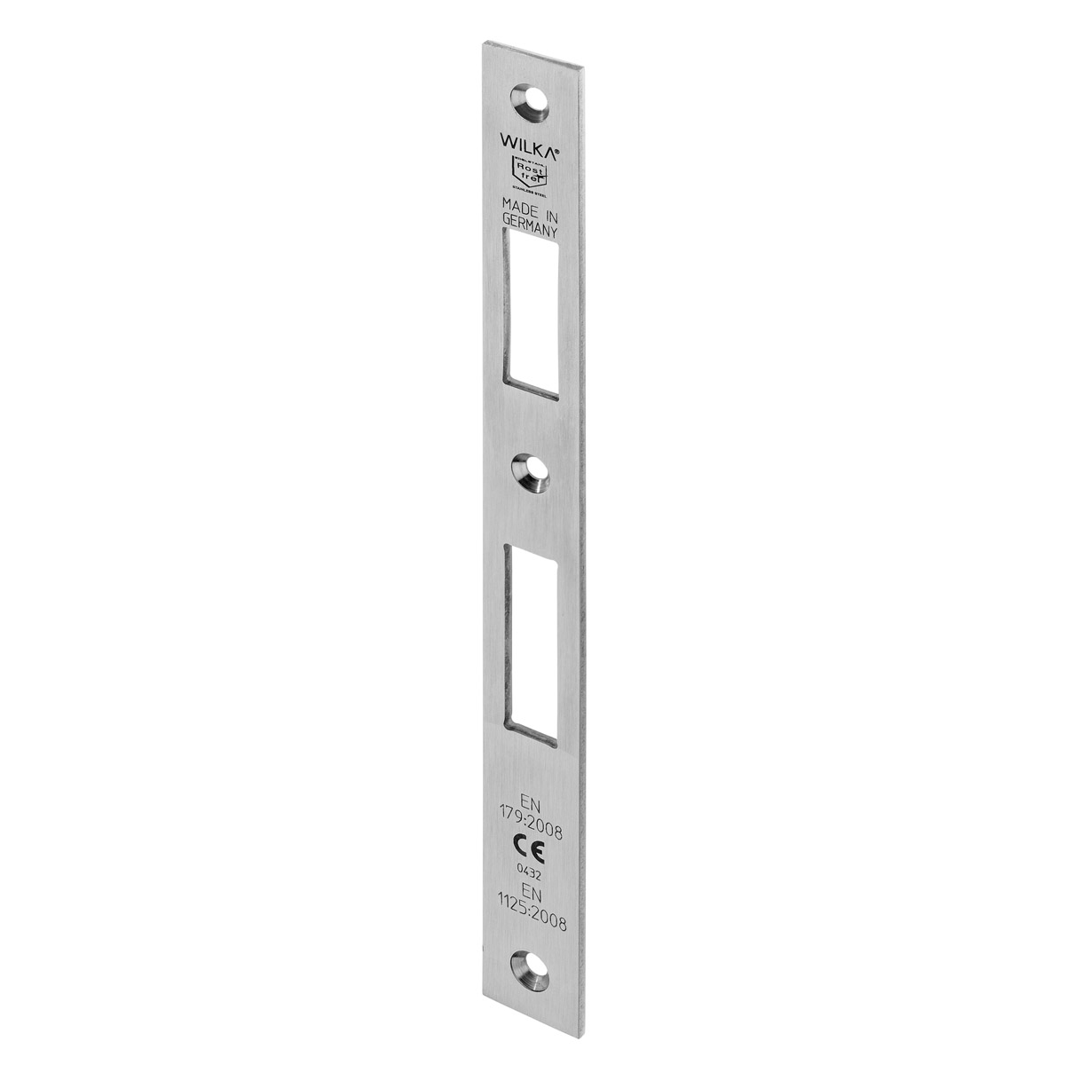 WILKA Schließblech Nirosta P642 22x3x245 mm, für Fluchttüren