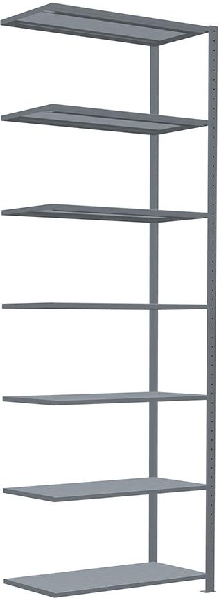 SCHULTE Lagertechnik Steckregal B1000xT500xH3000 mm Anbaufeld 7 Böden vzk Fachlast 250kg