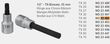 Proxxon Schraubendreher-Einsatz 1/2" TORX® T40 x 55mm