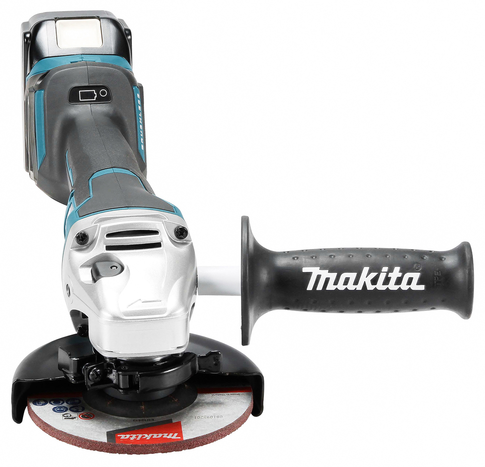 Makita DGA515RTJ Akku-Winkelschleifer 18V 125mm mit Paddelschalter, ADT, AFT