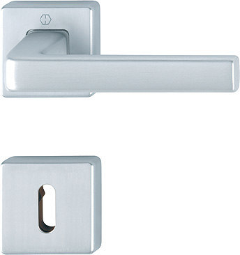 HOPPE® Drückergarnitur mit Rosetten Dublin 1124/843KV/843KVS, Aluminium