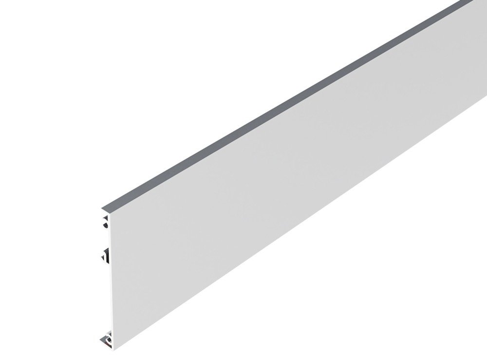 OT-Clipsblende, für Laufprofil, 2100mm, edelstahloptik eloxiert