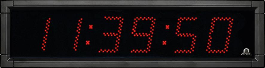 BÜRK MOBATIME Außen-LED-Funkuhr, dig. rote, leuchtstarke Einzel- LEDs