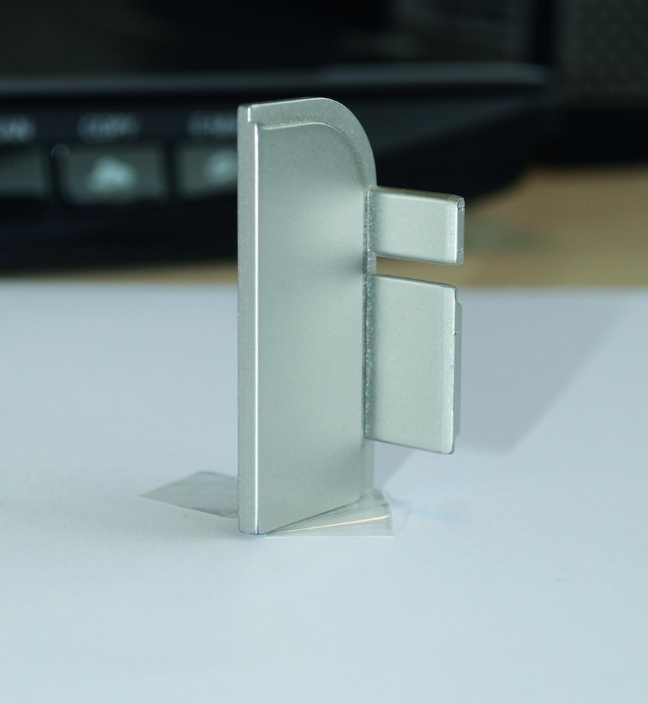Produktbild Format Endkappe L-Form Recht silberfarbig