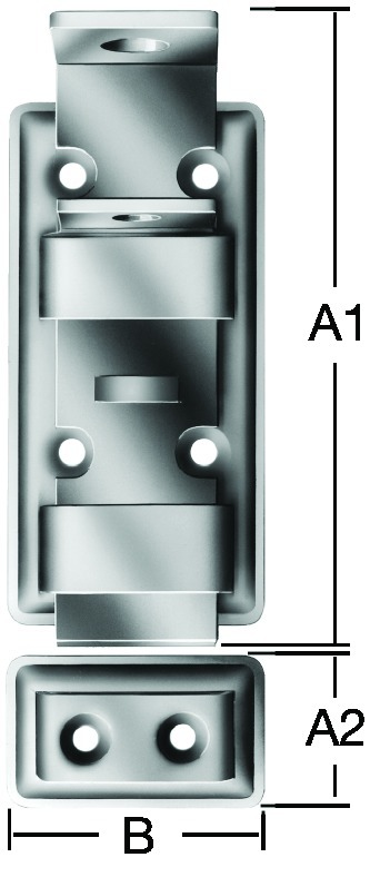 VORMANN Sicherheits-Schlossriegel 000100, Stahl verzinkt