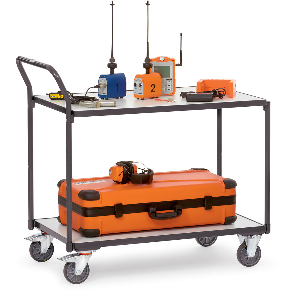 Fetra ESD-Tischwagen 1841 300 kg Ladefläche 1000 x 600 mm 2 Böden elektrisch leitfähig