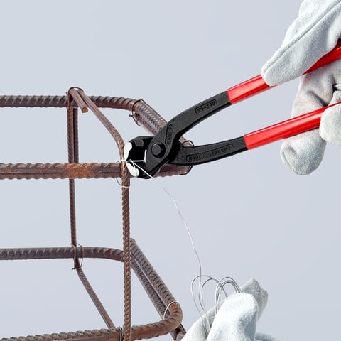 Knipex Monierzange (Rabitz- oder Flechterzange) 99 01 280 mit Kunststoff überzogen schwarz atramentiert 280 mm