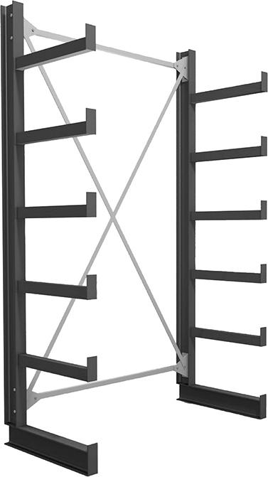 FORUM 1 Feld/2 Ständer Tragkr. /Arm 200kg Ständerlast/Seite 1000 kgStänderprofil: IPE 100