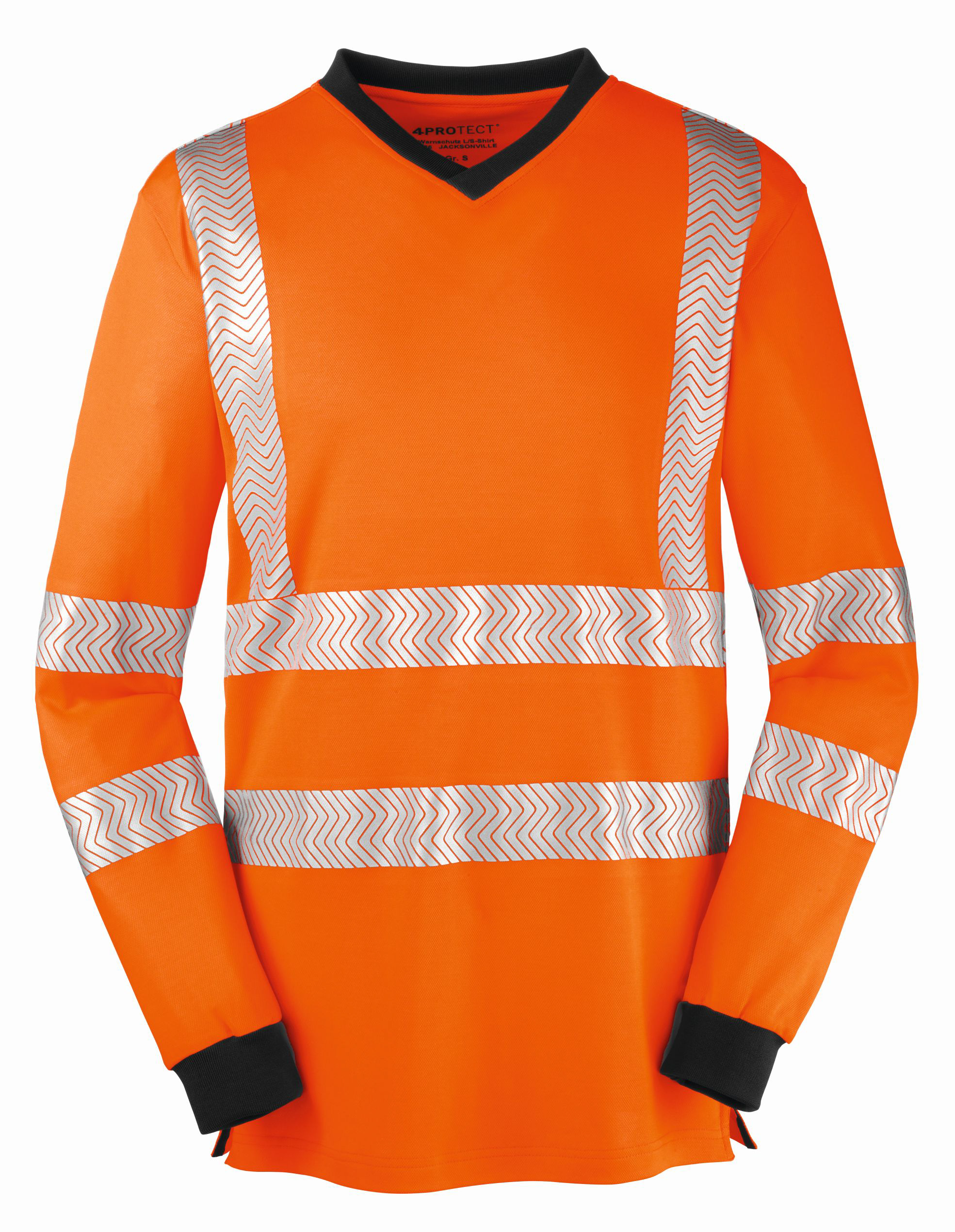 4PROTECT® Warnschutz-Langarm-UV-Shirt JACKSONVILLE