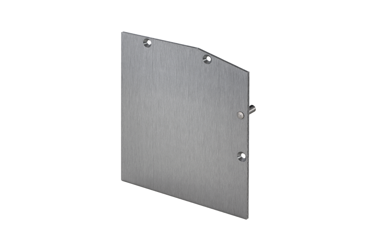 Woelm HELM Endkappe Aluminium blank für Doppellaufrohr mit Pelmet