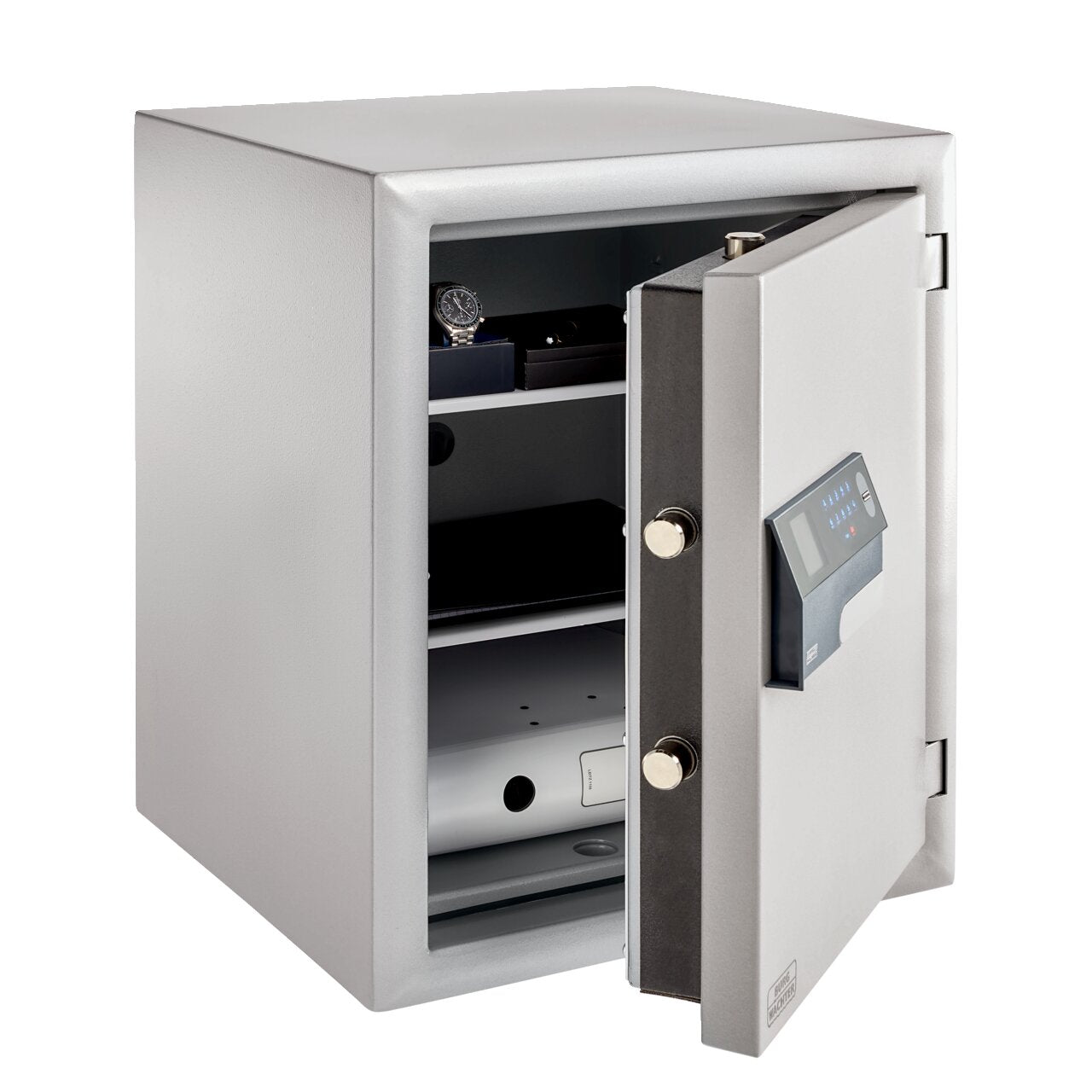 Burg Wächter Wertschutzschrank Diplomat MTD 760 E FP Elektronikschloss Fingerprint Silber-Metallic