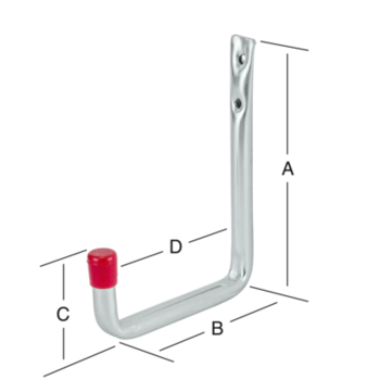 Vormann Wandhaken U-Form Stahl verzinkt Ausladung 150mm