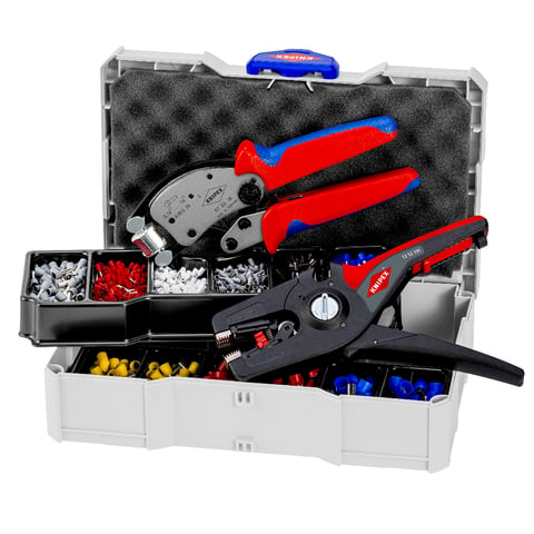 Knipex Crimp-Sortiment 97 90 14 mit Crimpzange und Abisolierzange im Systainer