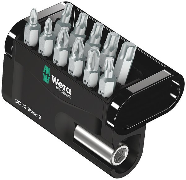 Wera Bit-Check 12 Wood 2 12-teilig Universalhalter