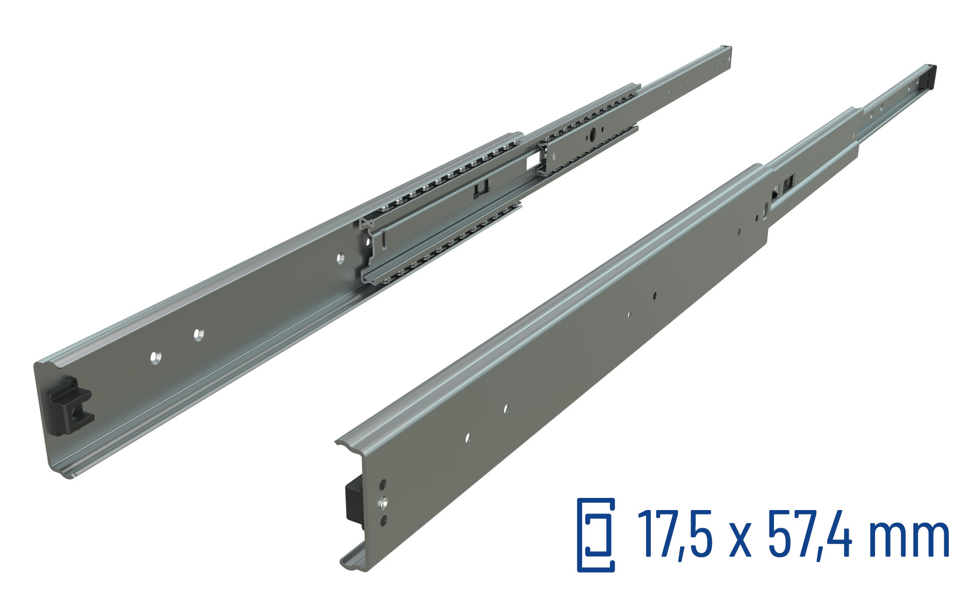 Schock Überauszug 038, 39kg, Länge 600, Aluminium