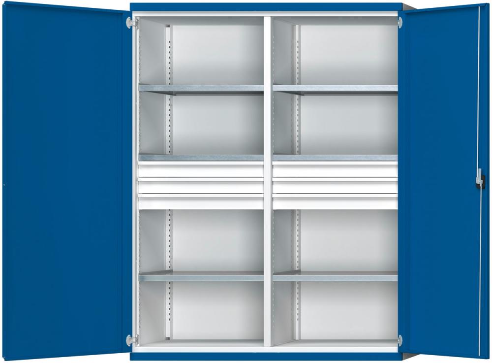 ANKE Schwerlastschrank mit Mittelwand, 6 Schubladen FH 120 mm